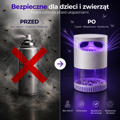 Cicha pułapka UV na komary – LetniKomfort SilentTrap™