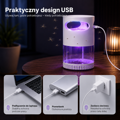 Cicha pułapka UV na komary – LetniKomfort SilentTrap™